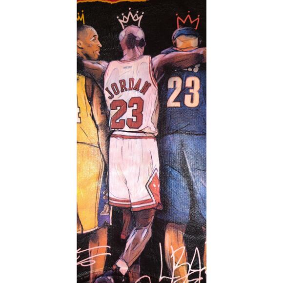 Jon Lauren Red Hoodie SWEATSHIRT Basketball Legends Kobe Jordan LeBron SMALL S - Picture 9 of 16